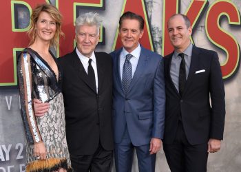 David Lynch, Laura Dern, Kyle MacLachlan & David Nevins at the Twin Peaks premiere