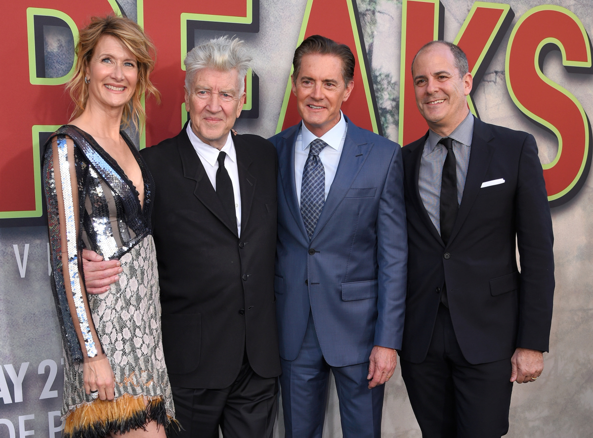 David Lynch, Laura Dern, Kyle MacLachlan & David Nevins at the Twin Peaks premiere