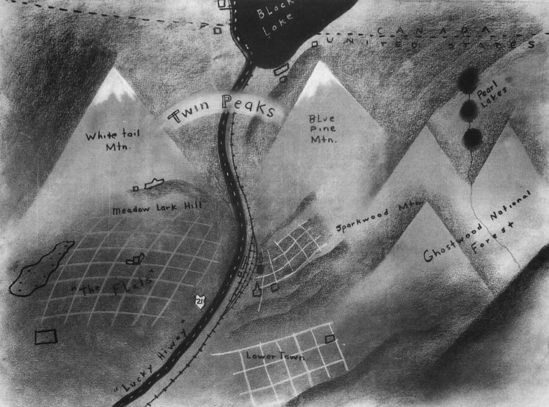 David Lynch's Map Of Twin Peaks