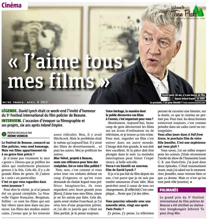 David Lynch - Metro France