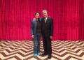 David Lynch with Sabrina S. Sutherland in the Red Room