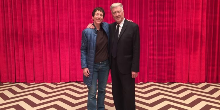David Lynch with Sabrina S. Sutherland in the Red Room