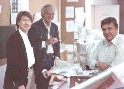 David Lynch, production designer Tony Masters and illustrator Mentor Huebner