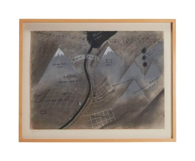 David Lynch's original map of Twin Peaks