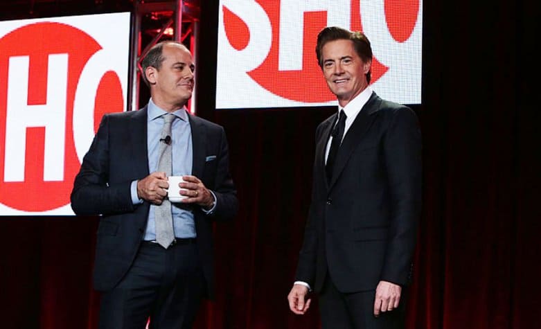 Showtime's David Nevins and Kyle MacLachlan