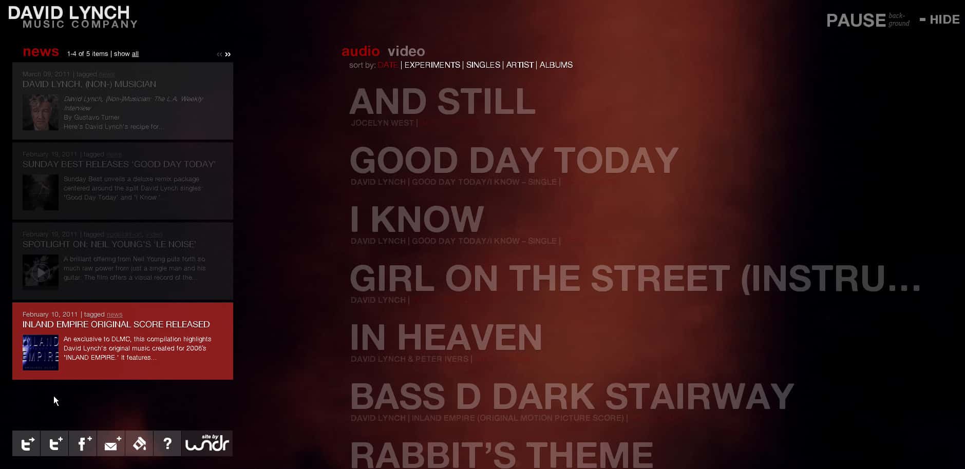 New davidlynch.com