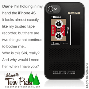 Diane, Dale Cooper's iPhone case