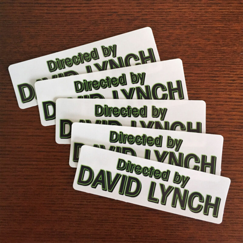 Directed By David Lynch Stickers