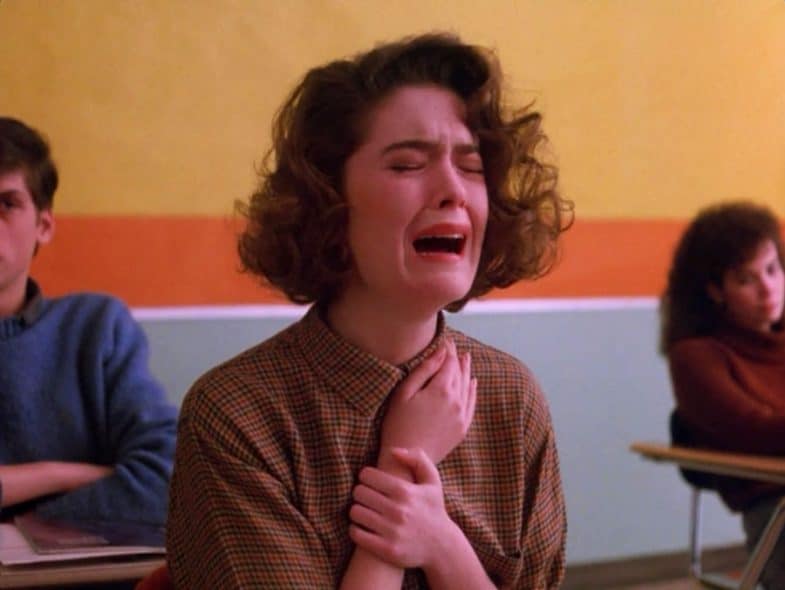 New Twin Peaks delayed until 2017? Photo: Donna Hayward crying.