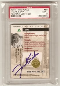 Dale Cooper, Laura Palmer And Killer Bob Signed Star Pics Cards