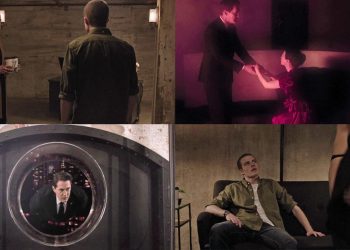 Twin Peaks: glass box in New York synced with Naido & Cooper's scene