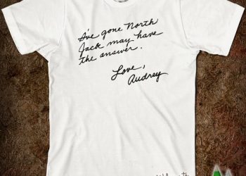 I've gone north, Audrey note t-shirt