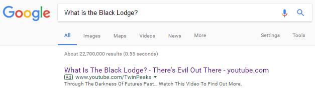 Google What is the Black Lodge?