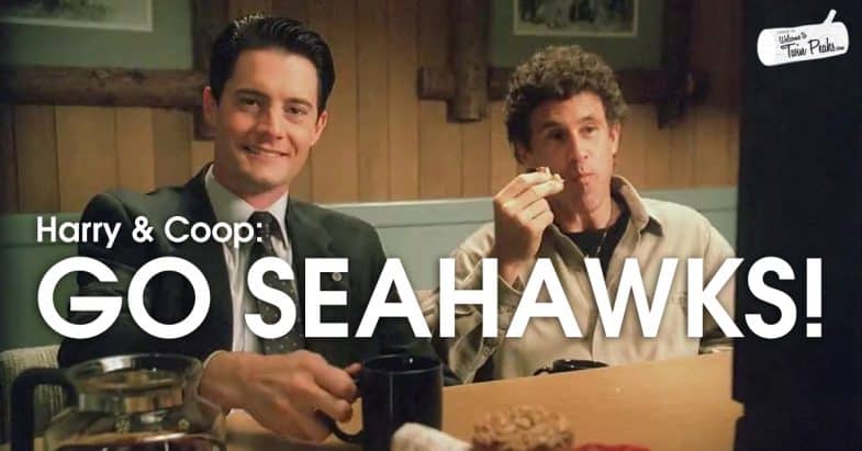 Harry Truman and Dale Cooper have their money on the Seahawks