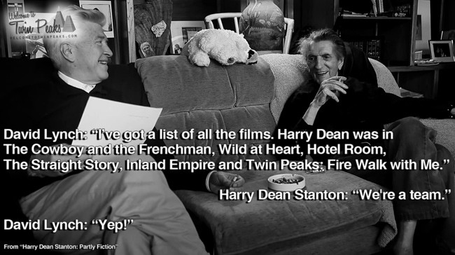 Harry Dean Stanton and David Lynch: We're a team