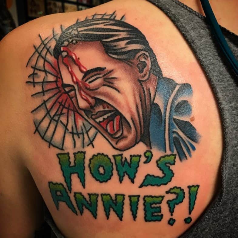 How's Annie tattoo by Tristan Bradshaw