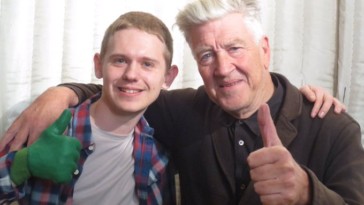 Jake Wardle & David Lynch behind the scenes of Twin Peaks