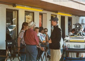James Marshall and David Lynch on the set of Twin Peaks: Fire Walk with Me