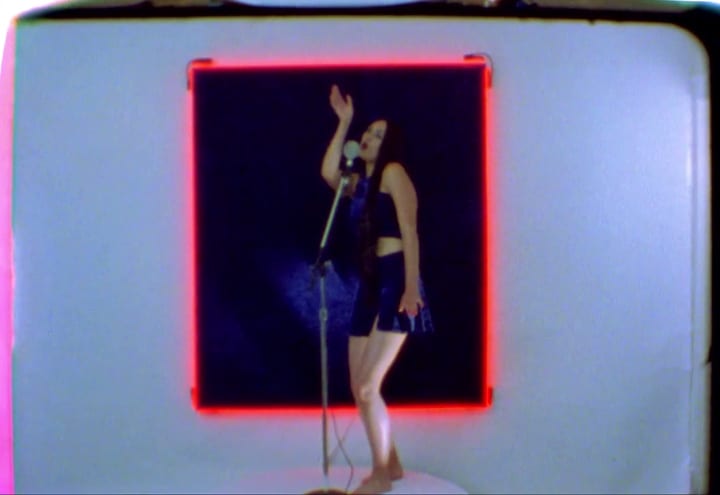 Juliana Giraffe - Blue Velvet inspired by David Lynch and Isabella Rossellini