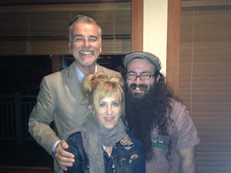 Kimmy Robertson and Ian Buchanan with Vinnie Guidera