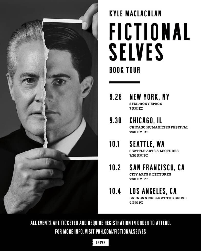 Kyle Maclachlan Fictional Selves Book Tour US