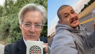 Kyle Maclachlan's Twin Peaks take on the Fleetwood Mac Dreams skateboarding meme