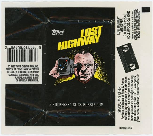 Lost Highway fake trading card wrapper