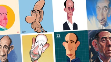 Miguel Ferrer Albert Rosenfield Caricatures