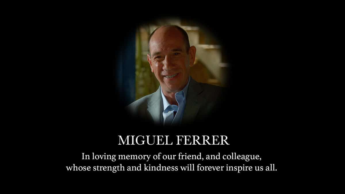 Character actor Miguel Ferrer has passed away
