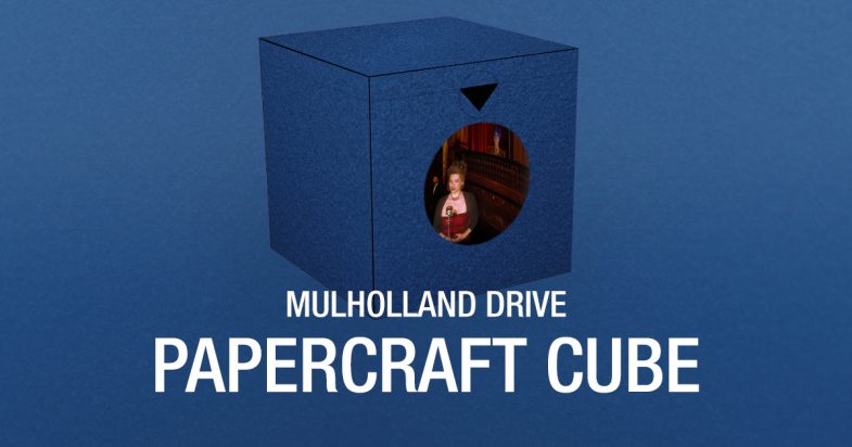 Blue Box from Mulholland Drive: DIY papercraft cube