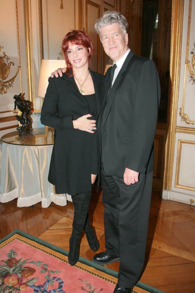 Mylène Farmer with David Lynch on October 1, 2007