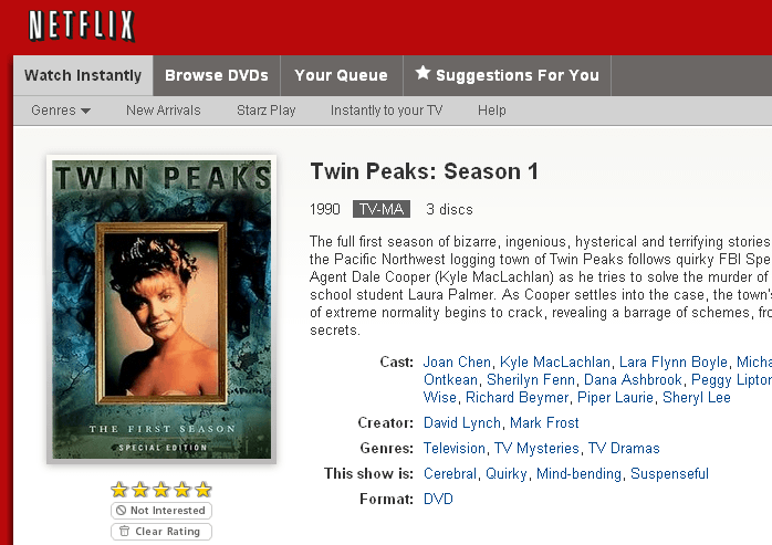 Watch Twin Peaks Season 1