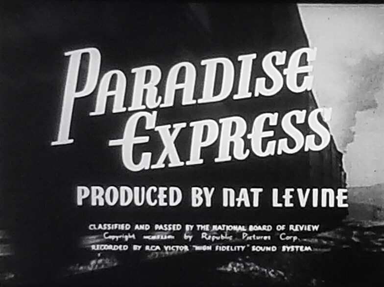 Paradise Express 1937 Bw