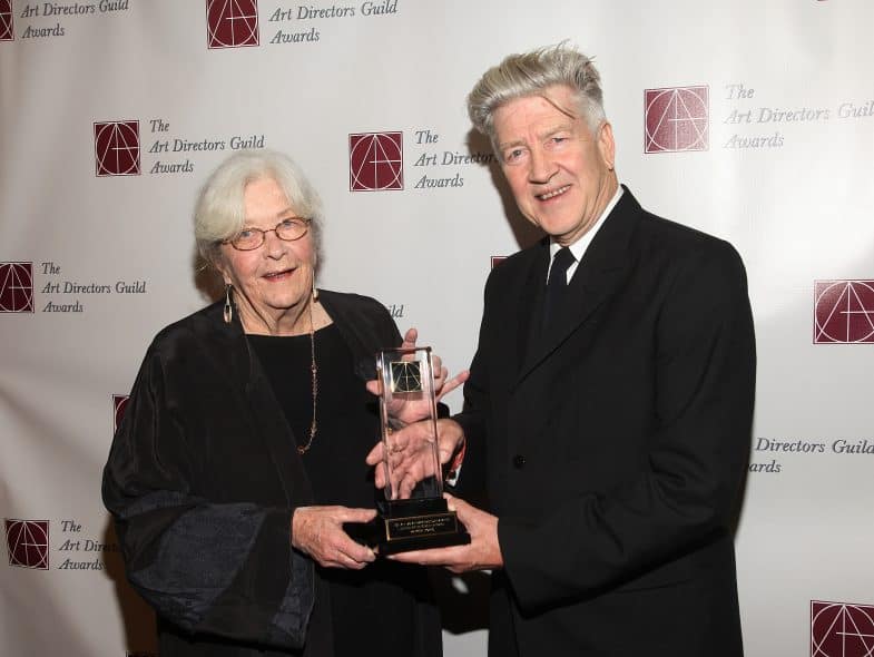 Production designer Patricia Norris receives the Lifetime Achievement Award which is presented to her by David Lynch at The 15th Annual Art Directors Guild Awards held at The Beverly Hilton hotel on February 5, 2011 in Beverly Hills, California.