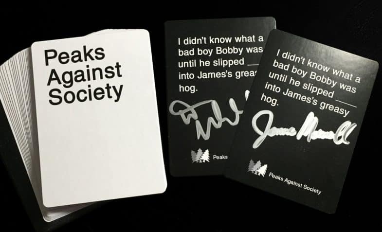 Twin Peaks CAH pack signed by James Marshall and Dana Ashbrook