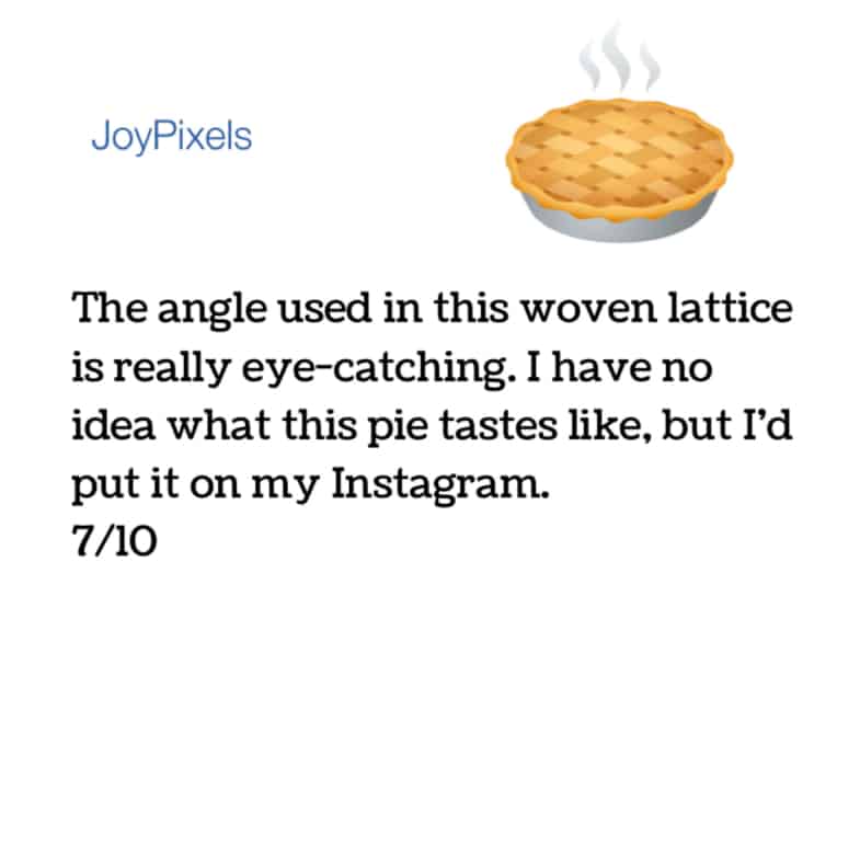 Pie Emoji Review Joypixels