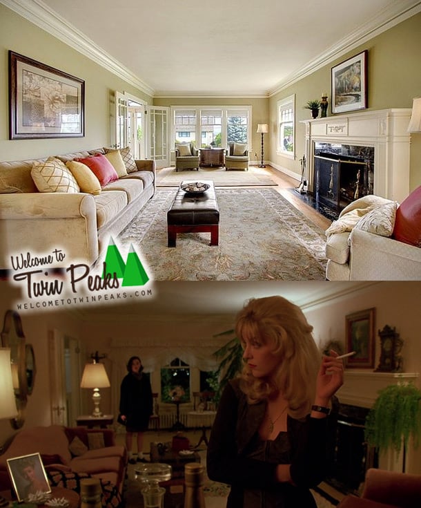 Laura Palmer's house: the living room