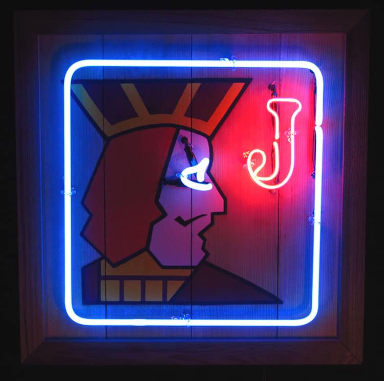 Rick Zar & Meesha Golderg - One Eyed Jack Neon Sign