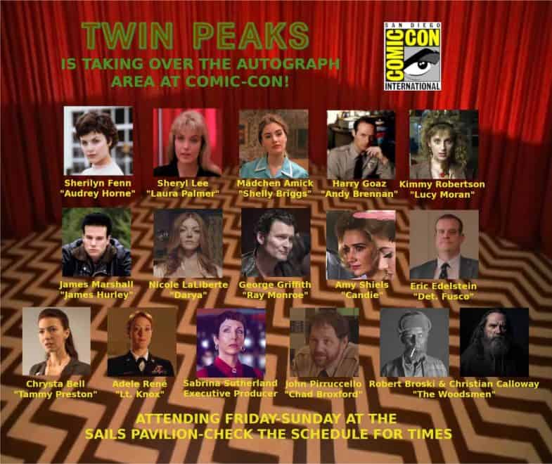 San Diego Comic-Con SDCC 2018 Twin Peaks guests