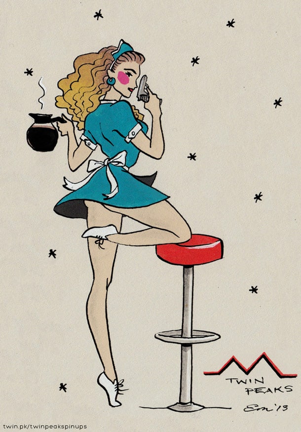 Twin Peaks Ladies As Vintage Pin-Ups