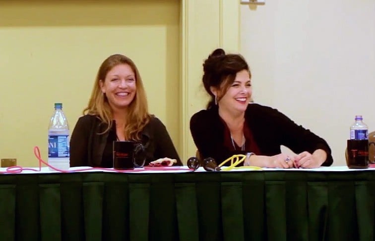 Sheryl Lee (Laura Palmer) and Sherilyn Fenn (Audrey Horne) at Crypticon