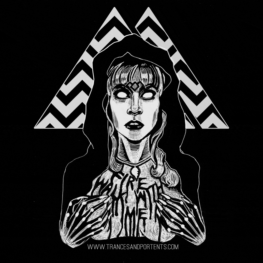 She's Filled With Secrets t-shirt (Trances and Portents)