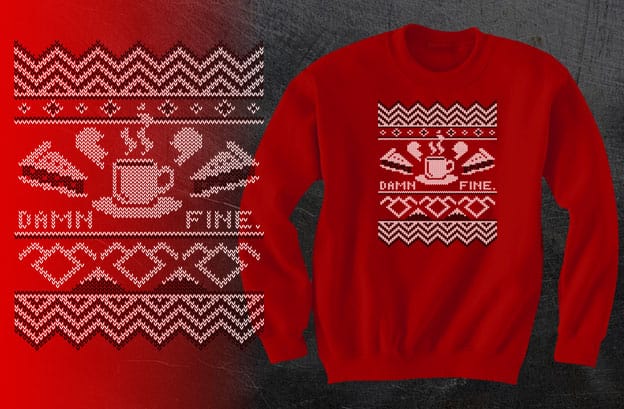 TeeVillain: Damn Fine Twin Peaks sweater