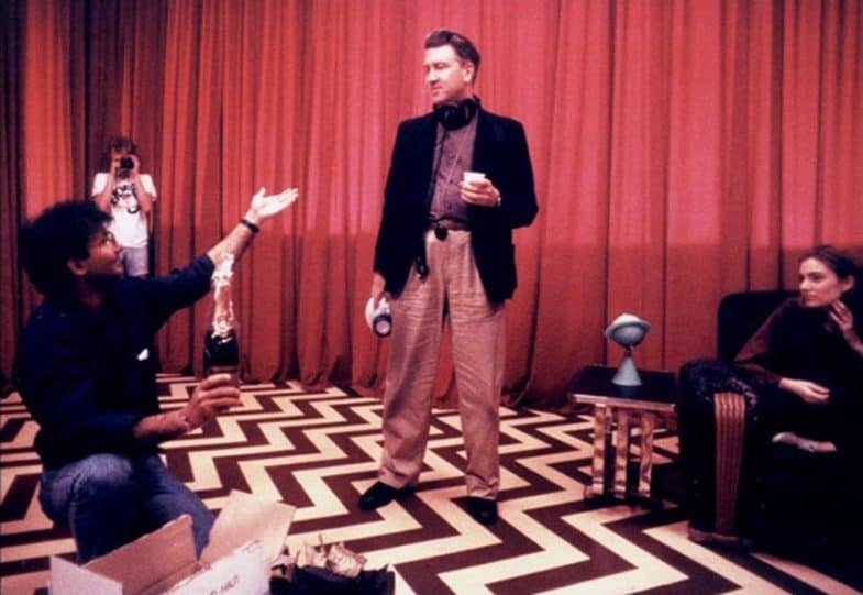 David Lynch in the Red Room directing the last episode of Twin Peaks in 1991