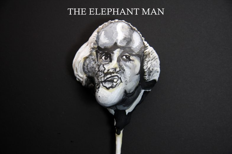The Elephant Man cake pop