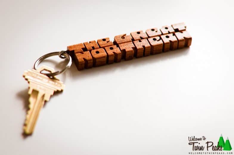 The Great Northern Hotel Twin Peaks Keychain available at https://welcometotwinpeaks.com