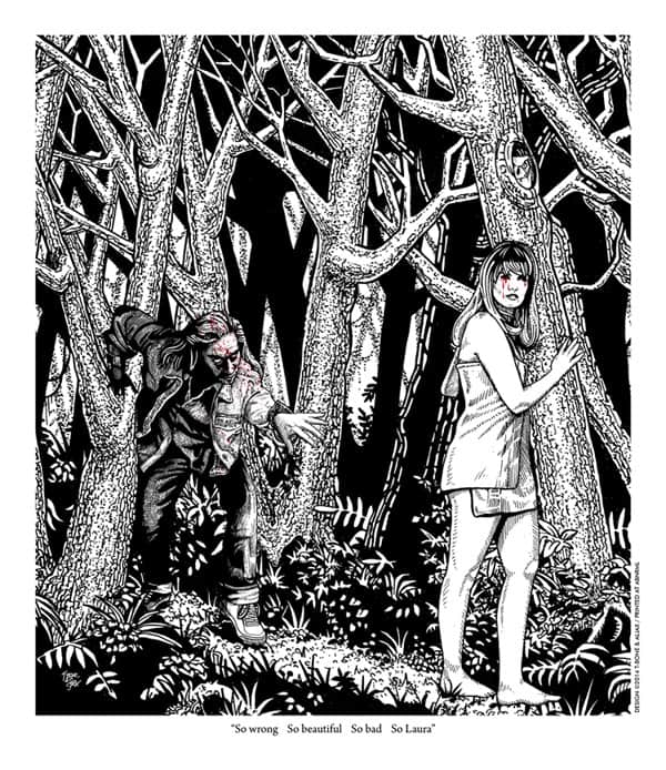 [Figure 3.7.- "The Secret Diary of Laura Palmer, an illustrated guide." (excerpt)] by T-Bone & Aljax