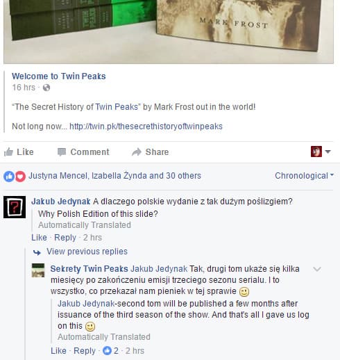 The Secret History of Twin Peaks: Volume 2 confirmed