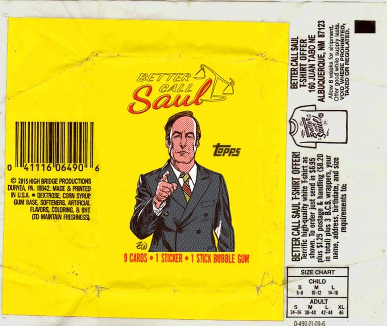 Faux TOPPS: Better Call Saul