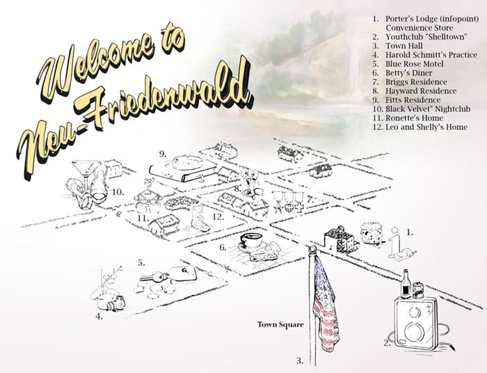 Tourist Map of Neu Friedenwald by Karla Marchesi